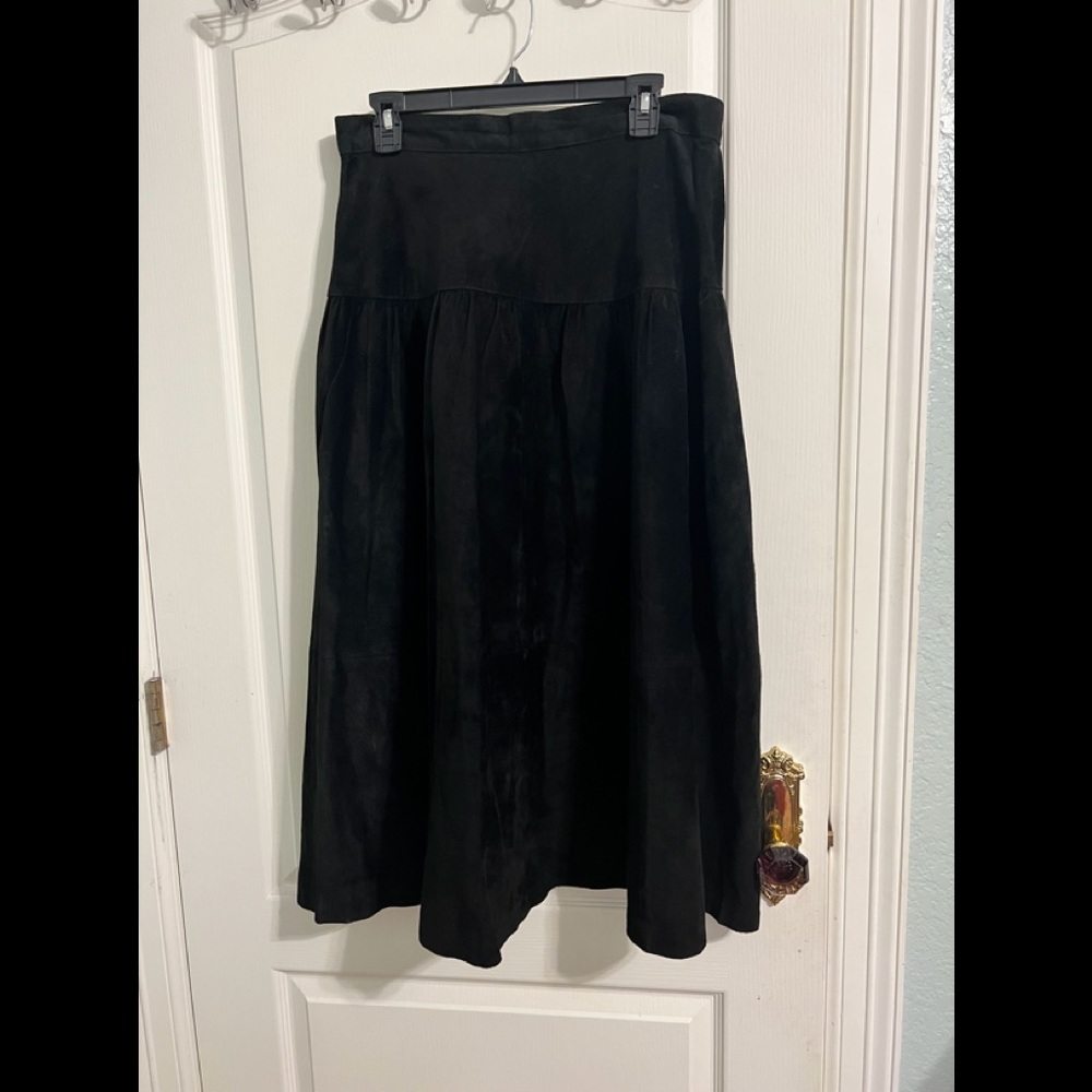 Lord & Taylor Suede Skirt
